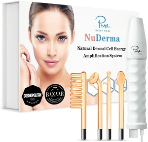 NuDerma Handheld Skin Therapy Wand Machine w/Neon Anti-Aging - Skin Tightening - Wrinkle Reducing - Dark Circles Clarifying - Hair & Scalp Stimulator NuDerma Handheld Skin Therapy Wand Machine w/Neon Anti-Aging - Skin Tightening - Wrinkle Reducing - Dark Circles Clarifying - Hair & Scalp Stimulator