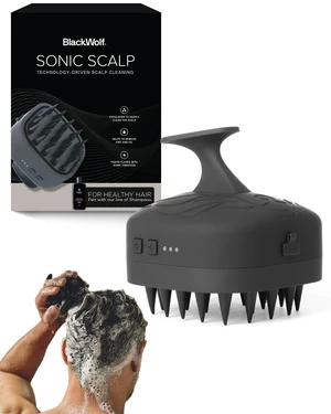 Sonic Scalp Scrubber - Rechargeable Hair & Scalp Scrub Brush | Hair & Scalp Massager Brush with 3-Speed Oscillation - Shower Cleaner Brush & Head Scrubber for Deep Clean & Exfoliation
