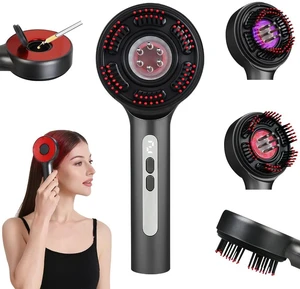 3-in-1 Electric Scalp Massager with Five-Level Massage Kneading, Oil Application, IPX7 Waterproof, Rechargeable for Men & Women, Grey 3-in-1 Electric Scalp Massager with Five-Level Massage Kneading, Oil Application, IPX7 Waterproof, Rechargeable for Men & Women, Grey