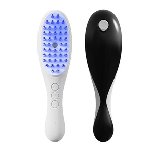 6-in-1 Scalp Massager Brush, Red & Blue Light, Vibration & Oil Applicator | Red & blue light, vibration massage and oil application meet convenient Type-C charging for an easy daily scalp care routine