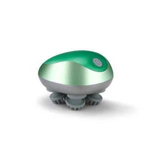 Electric Scalp Massager Waterproof Kneading Hair and Scalp Massage Device with 96 Massage Nodes 3-Speed Adjustment Promotes Hair Growth Deep Cleansing, Relieves Stress (Green)