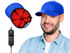 Red Light Therapy Hat for Hair Growth with 180 Tri-Chip LEDs | 180 LEDs 660nm 850nm 940nm Wavelengths Infrared Red Light Therapy Cap for Men & Women Thinning Hair Regrowth