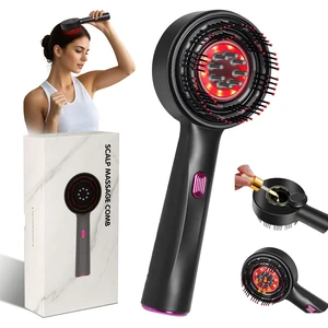 Laser Therapy Hair Growth Comb, Red Light Hair Brush, 360° Electric Scalp Massager for Hair Care, Red Light Therapy for Hair Growth, Hair Oil Applicator, IPX7 Waterproof Laser Therapy Hair Growth Comb, Red Light Hair Brush, 360° Electric Scalp Massager for Hair Care, Red Light Therapy for Hair Growth, Hair Oil Applicator, IPX7 Waterproof