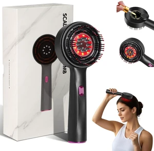 Laser Therapy Hair Growth Comb, Red Light Hair Brush, Electric Scalp Massager for Hair Growth, Hair Oil Applicator for Hair Care