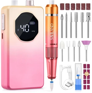 2026 Electric Nail Drill Kit 30S Quick Removal Nail File 40000RPM | LED display, Drill bit set, Professional grade, Home & salon use, DIY manicure tool kit, Acrylic dip nails, Gradient pink