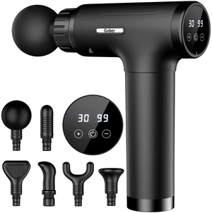 Massage Gun, Deep Tissue Muscle Massager, 30 Speeds 6 Heads, Black | Quiet Handheld Percussion Massager for Athletes, USB C Rechargeable, Back, Leg and Shoulder, Gift for Men and Women Massage Gun, Deep Tissue Muscle Massager, 30 Speeds 6 Heads, Black | Quiet Handheld Percussion Massager for Athletes, USB C Rechargeable, Back, Leg and Shoulder, Gift for Men and Women