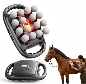 16 Heads Horse Massage Gun with Red Light for Equine Recovery Relax | 30dB Low-Noise, 3 Modes 30-Speed, 2000mAh Rechargeable Battery, 10-minute Timer, 50kg Powerful Thrust, 35mm Amplitude 16 Heads Horse Massage Gun with Red Light for Equine Recovery Relax | 30dB Low-Noise, 3 Modes 30-Speed, 2000mAh Rechargeable Battery, 10-minute Timer, 50kg Powerful Thrust, 35mm Amplitude