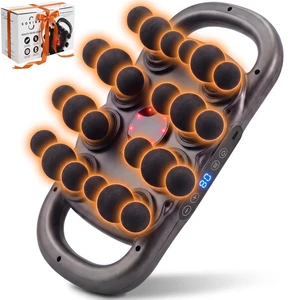 24-Head Massage Gun with Heat, Deep Tissue Percussion Back Massager | 24-Point Wide-Area Coverage for Back, Neck & Shoulders; 9 Modes, 12003200 RPM, Type-C Rechargeable 24-Head Massage Gun with Heat, Deep Tissue Percussion Back Massager | 24-Point Wide-Area Coverage for Back, Neck & Shoulders; 9 Modes, 12003200 RPM, Type-C Rechargeable