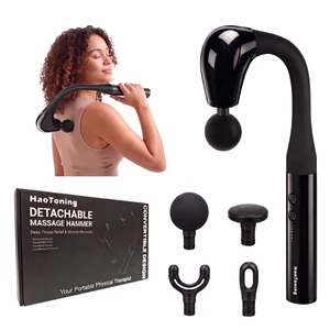 Massage Gun,Deep Tissue Long Handle Back Massager,5 Speeds & 4 Heads | Quiet & Lightweight Percussion Massager,Portable Electric Muscle Massager for Back,Neck,Shoulders & Post-Workout Recovery. Massage Gun,Deep Tissue Long Handle Back Massager,5 Speeds & 4 Heads | Quiet & Lightweight Percussion Massager,Portable Electric Muscle Massager for Back,Neck,Shoulders & Post-Workout Recovery.
