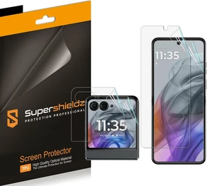 (2 Pack) Designed for Motorola Razr (2026/2025/2024) [2 Main Screen + 2 Front Screen] Screen Protector, High Definition Clear Shield (TPU)