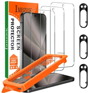 3 Pack Screen Protector for Google Pixel 10 Pro, Tempered Glass | 9H+ Hardness, Military Grade Shatterproof, Case Friendly, Bubble Free Auto-Dust Removal, with 3 Camera Lens Protectors