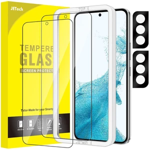 Screen Protector for Samsung Galaxy S22 Plus, 2+2 Pack | with Camera Lens Protector, HD Clear Tempered Glass, Anti-Scratch Protection, Easy Installation Tool Screen Protector for Samsung Galaxy S22 Plus, 2+2 Pack | with Camera Lens Protector, HD Clear Tempered Glass, Anti-Scratch Protection, Easy Installation Tool