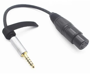 Youkamoo 4.4mm to 4 Pin XLR Balanced Adapter Cable 15cm Short | Silver Plated for Headphones, Amplifiers, DAC Youkamoo 4.4mm to 4 Pin XLR Balanced Adapter Cable 15cm Short | Silver Plated for Headphones, Amplifiers, DAC