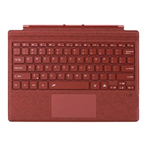 mobee Type Cover for Microsoft Surface Pro 7+ / Pro 7/6 / 5/4 / 3, 12.3 inch, Ultra-Slim Bluetooth Keyboard with Multi-Touchpad, 7-Color Backlight (Poppy Red) mobee Type Cover for Microsoft Surface Pro 7+ / Pro 7/6 / 5/4 / 3, 12.3 inch, Ultra-Slim Bluetooth Keyboard with Multi-Touchpad, 7-Color Backlight (Poppy Red)