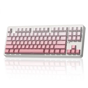 FL ESPORTS NX87 Military-Grade Wireless Mechanical Keyboard - 110-Day Battery Life, Hot-Swappable Switches, Triple Mode 5-Device, Thock Sound & RGB (Win/Mac/iOS/Android) Gradient Pink FL ESPORTS NX87 Military-Grade Wireless Mechanical Keyboard - 110-Day Battery Life, Hot-Swappable Switches, Triple Mode 5-Device, Thock Sound & RGB (Win/Mac/iOS/Android) Gradient Pink