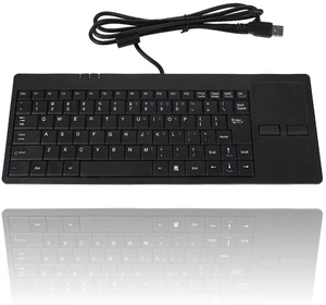 Vvikizy USB Touchpad Keyboard - Mini Design with Stable USB HUB Port, 86-Key Wired Keyboard with Built-in Trackpad for Enhanced Stability and Connectivity Vvikizy USB Touchpad Keyboard - Mini Design with Stable USB HUB Port, 86-Key Wired Keyboard with Built-in Trackpad for Enhanced Stability and Connectivity