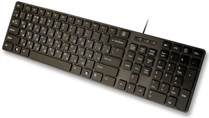 USB Keyboard with Russian English (Cyrillic) Letters/Characters- Full Size Slim Desktop Design USB Keyboard with Russian English (Cyrillic) Letters/Characters- Full Size Slim Desktop Design