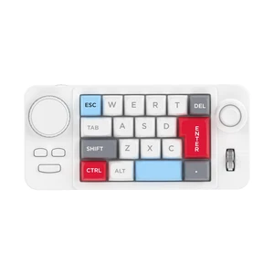 19-Key mini Mechanical Office/Gaming Keypad, Hot-Swappable Keys, Macro Programmable, RGB Backlit, Type-C Wired, With rollers, joystick, and dial for PC/window/Laptop and desktop computer (White) 19-Key mini Mechanical Office/Gaming Keypad, Hot-Swappable Keys, Macro Programmable, RGB Backlit, Type-C Wired, With rollers, joystick, and dial for PC/window/Laptop and desktop computer (White)