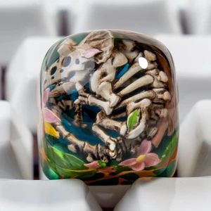 ULTRAEQUIP Artisan Keycaps Skull Resin Escape Custom 1U SA Prolfile Handmade for MX Switch Mechanical Keyboards Key Cap (Tricerato_Fossil_Keycap) ULTRAEQUIP Artisan Keycaps Skull Resin Escape Custom 1U SA Prolfile Handmade for MX Switch Mechanical Keyboards Key Cap (Tricerato_Fossil_Keycap)