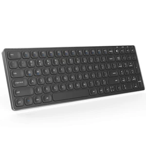 PINKCAT Wireless Keyboard, Rechargeable Bluetooth Keyboard, Slim Ergonomic Keyboard for Computer Windows PC Desktop Notebook Laptop, Stainless Steel Metal Build - (Metal Black) PINKCAT Wireless Keyboard, Rechargeable Bluetooth Keyboard, Slim Ergonomic Keyboard for Computer Windows PC Desktop Notebook Laptop, Stainless Steel Metal Build - (Metal Black)