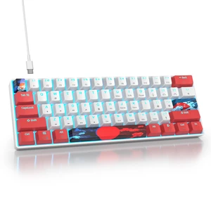 surmen 60% Wired Mechanical Gaming Keyboard, 61 Keys Backlit Ultra-Compact Mini Office Keyboard 60 Percemt with Linear Red Switch for PC/Mac Gamer, Typist (61 Red White) surmen 60% Wired Mechanical Gaming Keyboard, 61 Keys Backlit Ultra-Compact Mini Office Keyboard 60 Percemt with Linear Red Switch for PC/Mac Gamer, Typist (61 Red White)