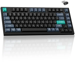 Keychron B31 Wireless Silent Keyboard, 75% Layout Quiet Typing | 2.4 GHz/Bluetooth 5.2/USB-C Wired, Launcher Customizable Programmable, Ergonomic Support, Compatible for Mac Windows Linux Keychron B31 Wireless Silent Keyboard, 75% Layout Quiet Typing | 2.4 GHz/Bluetooth 5.2/USB-C Wired, Launcher Customizable Programmable, Ergonomic Support, Compatible for Mac Windows Linux