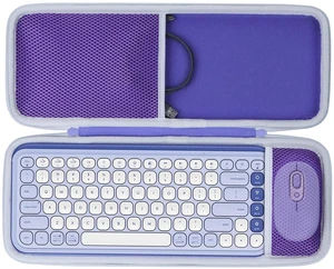 Lebakort Case Compatible with Logitech POP ICON Combo Keyboard and Mouse | Lightweight & Carry, Dustproof Storage, Travel Friendly, Portable for Daily Use, Lilac Case Lebakort Case Compatible with Logitech POP ICON Combo Keyboard and Mouse | Lightweight & Carry, Dustproof Storage, Travel Friendly, Portable for Daily Use, Lilac Case