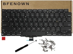 Bfenown US QWERTY Keyboard Replacement Kit for MacBook Air 13" M1 (A2337, Late 2020) Includes Screws and Installation Tools Bfenown US QWERTY Keyboard Replacement Kit for MacBook Air 13" M1 (A2337, Late 2020) Includes Screws and Installation Tools
