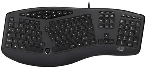 Adesso AKB-160UB Wired Ergonomic Keyboard | Integrated Palm Rest, Chiclet Keycaps, Multimedia Hotkeys Adesso AKB-160UB Wired Ergonomic Keyboard | Integrated Palm Rest, Chiclet Keycaps, Multimedia Hotkeys