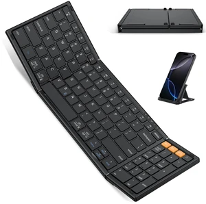 OMOTON Foldable Keyboard for Travel, Full Size with Number Pad, Black | BK002, Bluetooth 3-device Switching for iPad/iPhone/Tablet/Laptop/Mac, Rechargeable, Folding Portable for Travel Remote Work OMOTON Foldable Keyboard for Travel, Full Size with Number Pad, Black | BK002, Bluetooth 3-device Switching for iPad/iPhone/Tablet/Laptop/Mac, Rechargeable, Folding Portable for Travel Remote Work