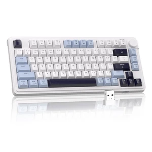 MageGee Wireless Gaming Keyboard 81 Keys RGB Backlit Tri-Mode Bluetooth 2.4G USB-C Rechargeable Mechanical Feel Keyboard 4000mAh Battery Knob Control 26-Key Anti-Ghosting for PC Mac Windows GK950 MageGee Wireless Gaming Keyboard 81 Keys RGB Backlit Tri-Mode Bluetooth 2.4G USB-C Rechargeable Mechanical Feel Keyboard 4000mAh Battery Knob Control 26-Key Anti-Ghosting for PC Mac Windows GK950
