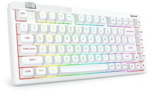 Redragon Wireless Mechanical Keyboard Creamy, Custom 75% Design, White | Bluetooth/2.4GHz/USB-C Wired, Hot Swappable Linear Switches, Gaming Keyboard with Knob, RGB Backlit, Pre-lubed, PBT Keycaps Redragon Wireless Mechanical Keyboard Creamy, Custom 75% Design, White | Bluetooth/2.4GHz/USB-C Wired, Hot Swappable Linear Switches, Gaming Keyboard with Knob, RGB Backlit, Pre-lubed, PBT Keycaps