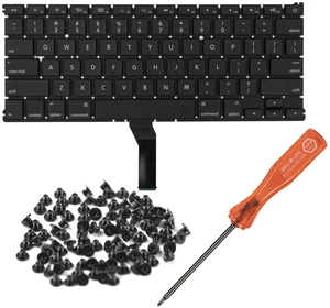 HAWSON US A1466 A1369 Keyboard Replacement for MacBook Air Retina 13" A1466 A1369 Mid 2011-Mid 2017 US Layout with Keyboard Screws and Screwdriver HAWSON US A1466 A1369 Keyboard Replacement for MacBook Air Retina 13" A1466 A1369 Mid 2011-Mid 2017 US Layout with Keyboard Screws and Screwdriver