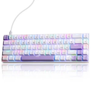Gaozen 68% Mechanical Gaming Keyboard with Customizable Lighting RGB Backlit, Pre-lubed Switches, USB-A Connectivity, Perfect for Gaming and Business, PC (White) Gaozen 68% Mechanical Gaming Keyboard with Customizable Lighting RGB Backlit, Pre-lubed Switches, USB-A Connectivity, Perfect for Gaming and Business, PC (White)