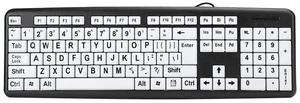 Leapiture Large Print Keyboard Standard 104 Keys Big Letter Keyboard USB Wired Computer Keyboard with Oversized Print Letters for Elderly and Low Vision People Leapiture Large Print Keyboard Standard 104 Keys Big Letter Keyboard USB Wired Computer Keyboard with Oversized Print Letters for Elderly and Low Vision People