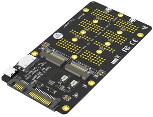 Combo M.2 NVMe SSD to Oculink SFF-8611/8612,NGFF SATA to SATA Adapter Card Combo M.2 NVMe SSD to Oculink SFF-8611/8612,NGFF SATA to SATA Adapter Card