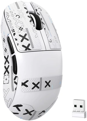 AJ199 Superlight Wireless Gaming Mouse,BK3633 Tri-Mode BT/2.4G Wireless/Wired Mouse with Grip Tape,24000DPI,1000Hz Polling Rate,600mAh,Med Size,5 Programmable Buttons for Pc/Mac,WhitePRO AJ199 Superlight Wireless Gaming Mouse,BK3633 Tri-Mode BT/2.4G Wireless/Wired Mouse with Grip Tape,24000DPI,1000Hz Polling Rate,600mAh,Med Size,5 Programmable Buttons for Pc/Mac,WhitePRO