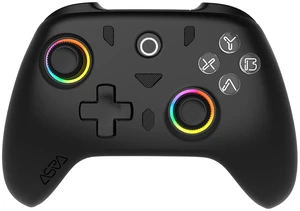 ASRVA Black 2.4G Wireless Game Controller, No Bluetooth, Hall Effect Gamepad with Metal Rear Macro Buttons, Wired Plug & Play, Compatible with PC Mac Steam Deck PS3 Switch Android ASRVA Black 2.4G Wireless Game Controller, No Bluetooth, Hall Effect Gamepad with Metal Rear Macro Buttons, Wired Plug & Play, Compatible with PC Mac Steam Deck PS3 Switch Android