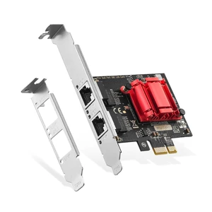 2 Port Gigabit PCIe Network Adapter, Intel 82575/82576 Controller 1000/100Mbps Binardat Ethernet LAN Card for Windows/Linux 2 Port Gigabit PCIe Network Adapter, Intel 82575/82576 Controller 1000/100Mbps Binardat Ethernet LAN Card for Windows/Linux