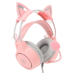 Cat Ear Headphones with Mic, Rainbow RGB Light Gaming Headset, Detachable Cat Ears, 3.5mm Wired Over Ear Headphones Cat Ear Headphones with Mic, Rainbow RGB Light Gaming Headset, Detachable Cat Ears, 3.5mm Wired Over Ear Headphones