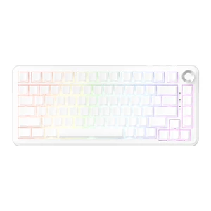 AK820 Max HE Gaming Magnetic Keyboard Switch Magnetic Hot Swappable Adjustable Actuation Rapid Trigger Mode 8000mAh RGB Wireless Bluetooth 75% White Keyboards AK820 Max HE Gaming Magnetic Keyboard Switch Magnetic Hot Swappable Adjustable Actuation Rapid Trigger Mode 8000mAh RGB Wireless Bluetooth 75% White Keyboards