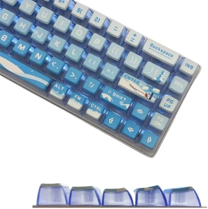 Blue Pudding Keycaps, Custom Shine Through Keycaps for Mechanical Gaming Keyboard, Compatible with 100%, 95%, 80%, 75%, 65%, 60% Keyboards (Snow Mountain) Blue Pudding Keycaps, Custom Shine Through Keycaps for Mechanical Gaming Keyboard, Compatible with 100%, 95%, 80%, 75%, 65%, 60% Keyboards (Snow Mountain)