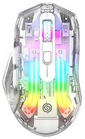 Wireless Mouse,Tri-Mode 2.4G/USB-C, Up to 3600 DPI,Transparent Mechanical Gaming Mouse,Chroma RGB Backlit, Must-Have Cool USB Computer Mouse for Gaming and Esports (White) Wireless Mouse,Tri-Mode 2.4G/USB-C, Up to 3600 DPI,Transparent Mechanical Gaming Mouse,Chroma RGB Backlit, Must-Have Cool USB Computer Mouse for Gaming and Esports (White)
