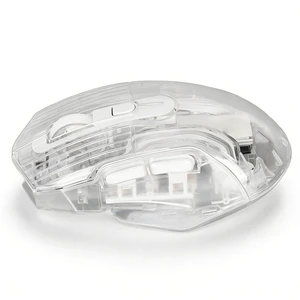 Transparent Gaming Mouse, 3-Mode (USB/2.4G/Bluetooth) Wireless RGB Mouse with 5 Adjustable DPI (1200-3600), 7 Silent s, for PC, Laptop, Tablet, Smart TV - White Transparent Gaming Mouse, 3-Mode (USB/2.4G/Bluetooth) Wireless RGB Mouse with 5 Adjustable DPI (1200-3600), 7 Silent s, for PC, Laptop, Tablet, Smart TV - White