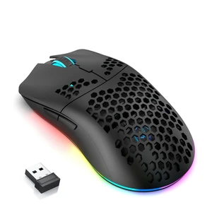 T66 Tri-Mode Wireless Gaming Mouse Superlight Honeycomb - Black | 3600 DPI, PAW3212 Sensor, 1kHz Polling Rate, Bluetooth/2.4GHz/Wired, Ergonomic, RGB Light, Programmable Buttons T66 Tri-Mode Wireless Gaming Mouse Superlight Honeycomb - Black | 3600 DPI, PAW3212 Sensor, 1kHz Polling Rate, Bluetooth/2.4GHz/Wired, Ergonomic, RGB Light, Programmable Buttons