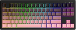 M87V2 Wireless Gaming Keyboard, 80% TKL 87-Key Low Profile-Black | Quiet Typing, Mechanical Feel, Tri-Mode, PBT Gradient Keycaps, 16M RGB Backlit, 4000mAh Battery, USB-C for PC, Mac, Linux M87V2 Wireless Gaming Keyboard, 80% TKL 87-Key Low Profile-Black | Quiet Typing, Mechanical Feel, Tri-Mode, PBT Gradient Keycaps, 16M RGB Backlit, 4000mAh Battery, USB-C for PC, Mac, Linux