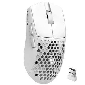 M725 Honeycomb Shell Gaming Mouse Wireless Lightweight 49g -White | 8000 DPI Tri-Mode BT5.1/2.4GHz/Type-C Wired Gamer Mouse with 2 Side Buttons, Macro Programmable for PC/Mac/Laptop M725 Honeycomb Shell Gaming Mouse Wireless Lightweight 49g -White | 8000 DPI Tri-Mode BT5.1/2.4GHz/Type-C Wired Gamer Mouse with 2 Side Buttons, Macro Programmable for PC/Mac/Laptop