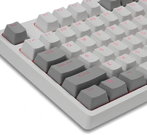 Balls Keycaps PBT Backlit Cherry MX Keyset Shine Through OEM Profile | White and Gray Doubleshot PBT Keycaps Compatible with US Layout 61 68 75 84 87 96 98 104 108 MX Switches Mechanical Keyboards Balls Keycaps PBT Backlit Cherry MX Keyset Shine Through OEM Profile | White and Gray Doubleshot PBT Keycaps Compatible with US Layout 61 68 75 84 87 96 98 104 108 MX Switches Mechanical Keyboards