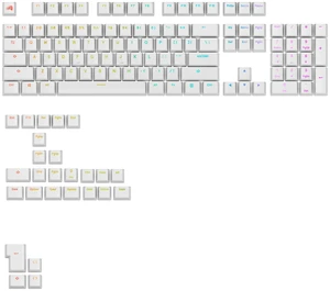 Gaming - GPBT Backlit Keycaps (White) Translucent Shine Through Legends, Fits 100%, 75% 65% 60% Custom Mechanical Gaming Keyboards, Fits ANSI, ISO, Windows & macOS, English (US) Gaming - GPBT Backlit Keycaps (White) Translucent Shine Through Legends, Fits 100%, 75% 65% 60% Custom Mechanical Gaming Keyboards, Fits ANSI, ISO, Windows & macOS, English (US)