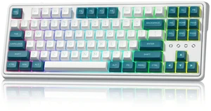 75% Keyboard, Wireless Gaming Keyboard, 3-Modes Creamy Mechanical Keyboard Hot-Swap, 87 Key RGB Keyboard with Pre-lubed Linear Switch for PC/Tablet/PS/Xbox (Green) 75% Keyboard, Wireless Gaming Keyboard, 3-Modes Creamy Mechanical Keyboard Hot-Swap, 87 Key RGB Keyboard with Pre-lubed Linear Switch for PC/Tablet/PS/Xbox (Green)